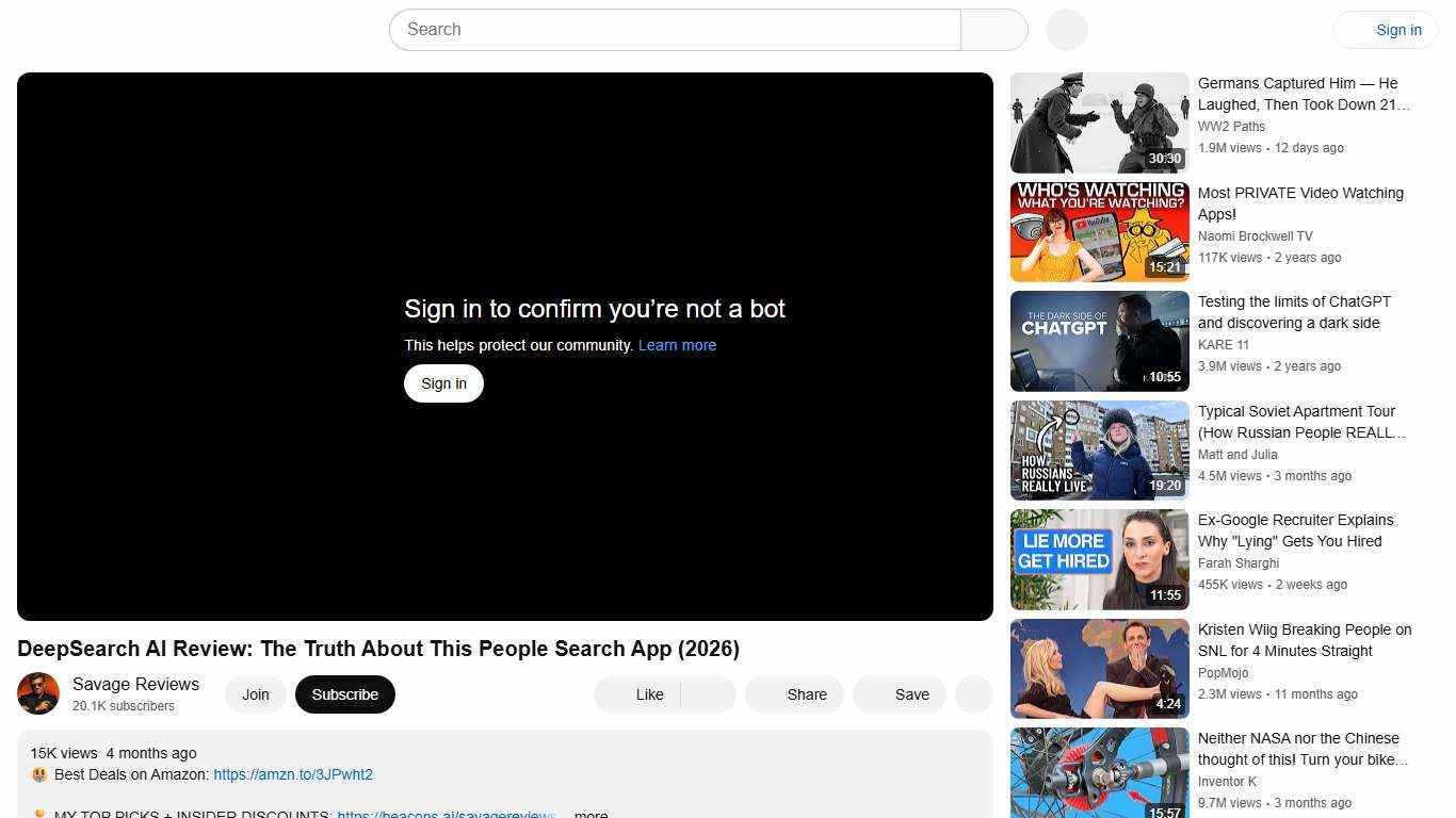 DeepSearch AI Review: The Truth About This People Search App (2026) - YouTube